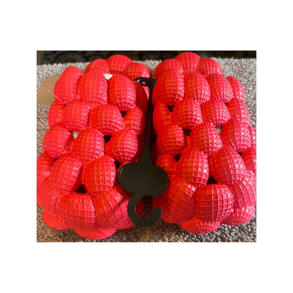 Fashion Red Bubble Slides Massage Sandals Comfort Design H1006 Mens 9-10 Womens - Picture 5 of 9